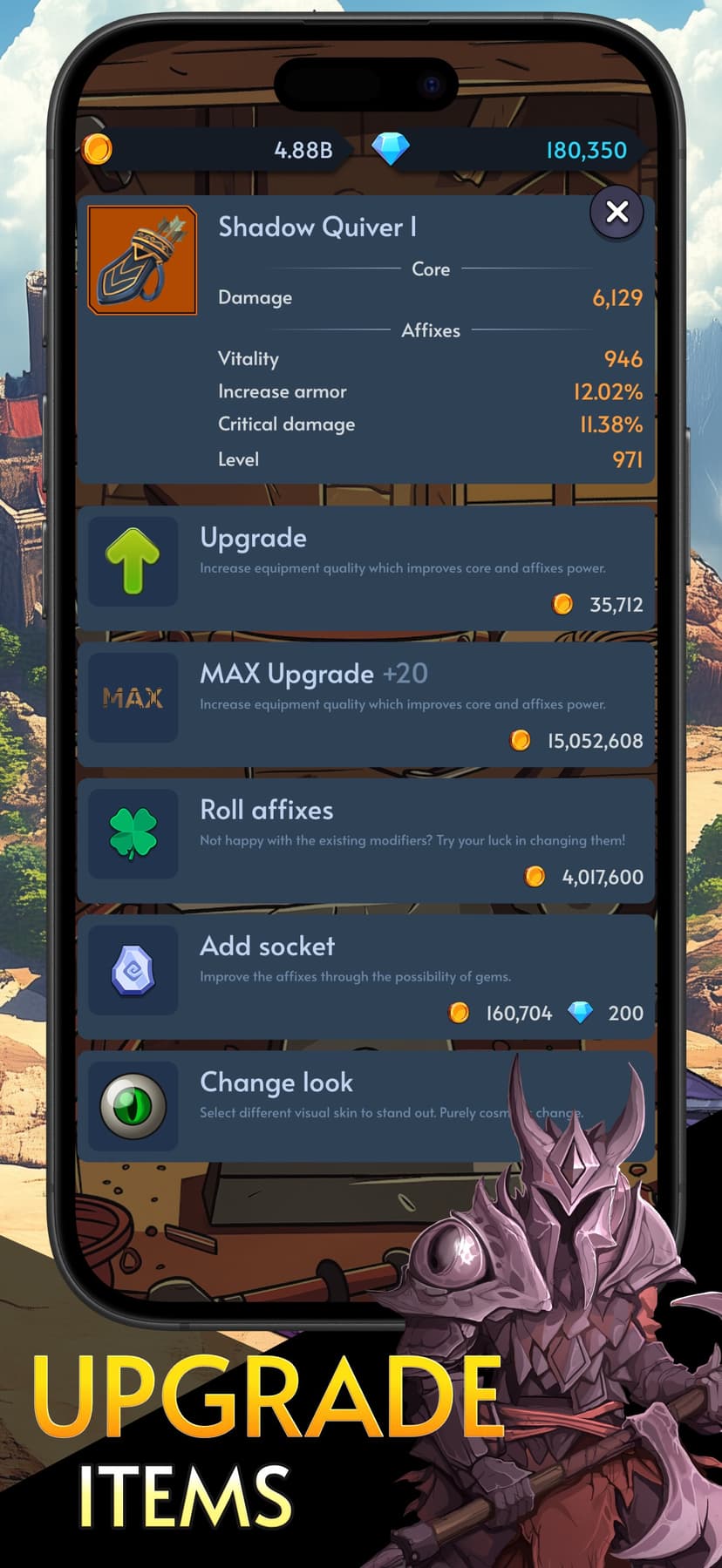 Warshovel: Idle RPG screenshot 3 - screenshot