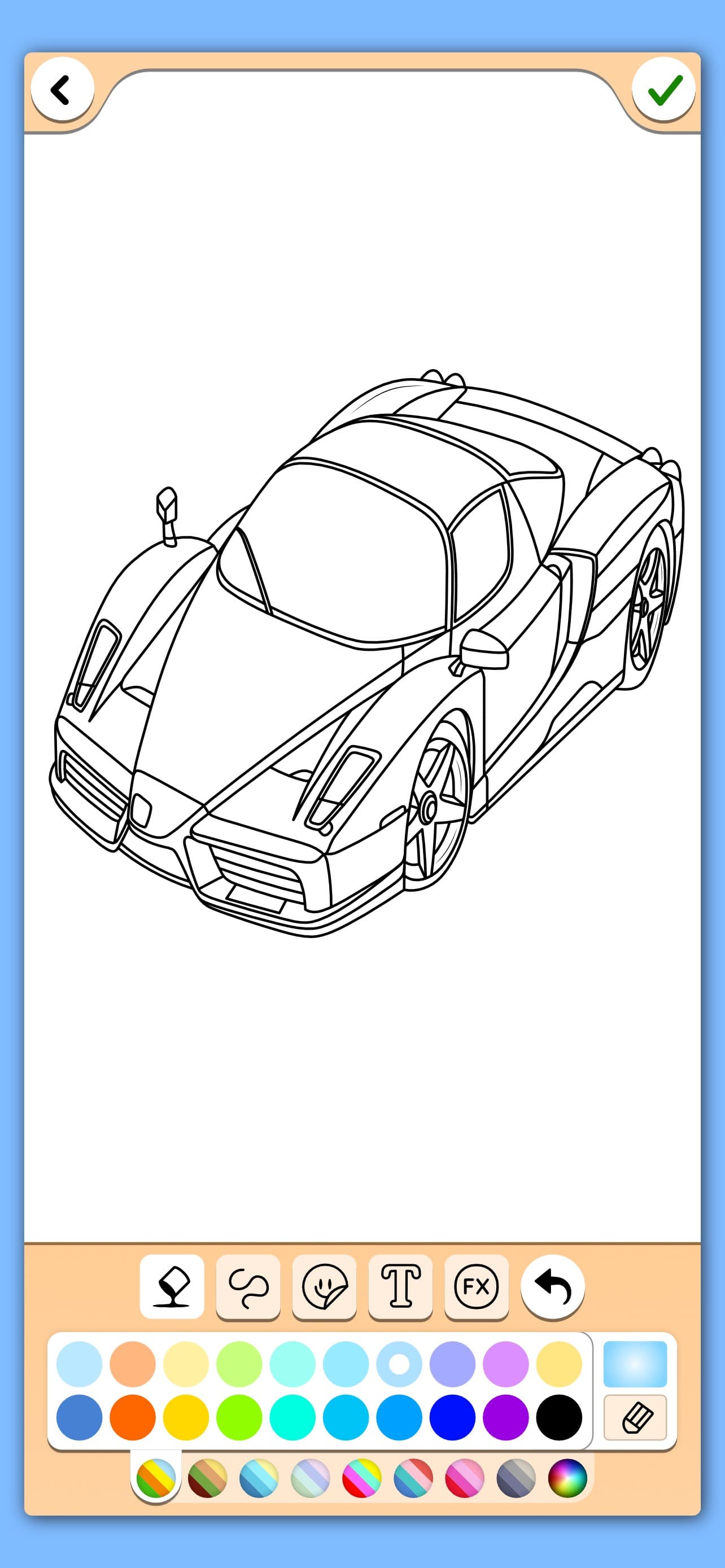 Cars coloring book game screenshot 3 - screenshot