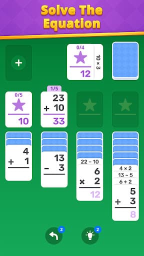 Math Solitaire: Brain Puzzle screenshot 1 - screenshot