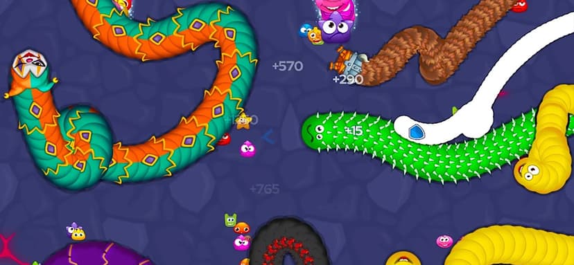 Worm Hunt: slither snake arena screenshot 1 - screenshot