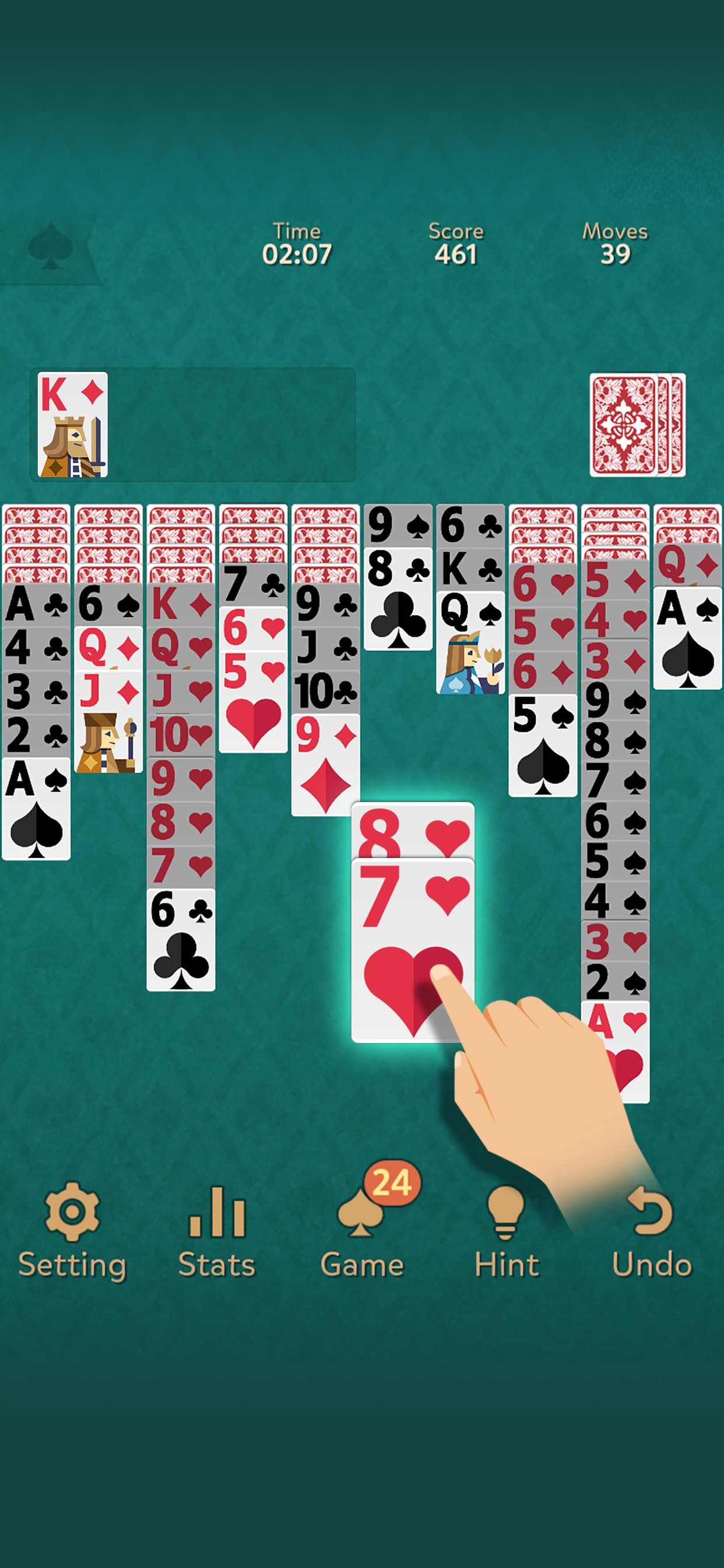 Spider Solitaire: Kingdom screenshot 3 - screenshot