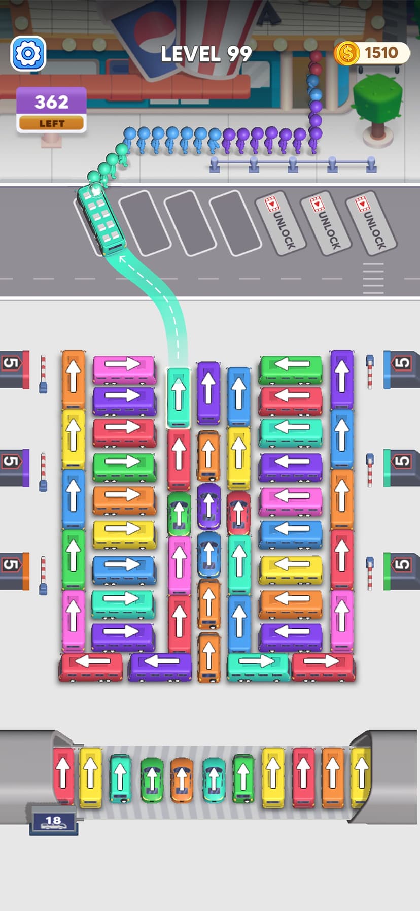 Bus Crazy: Jam Escape screenshot 2 - screenshot