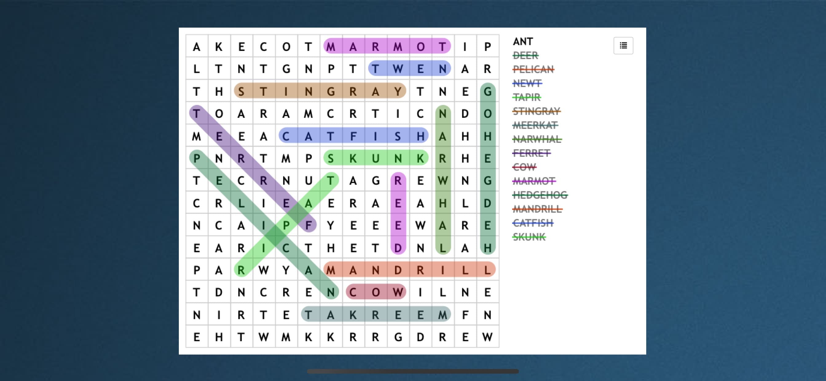 Word Search 2* screenshot 1 - screenshot