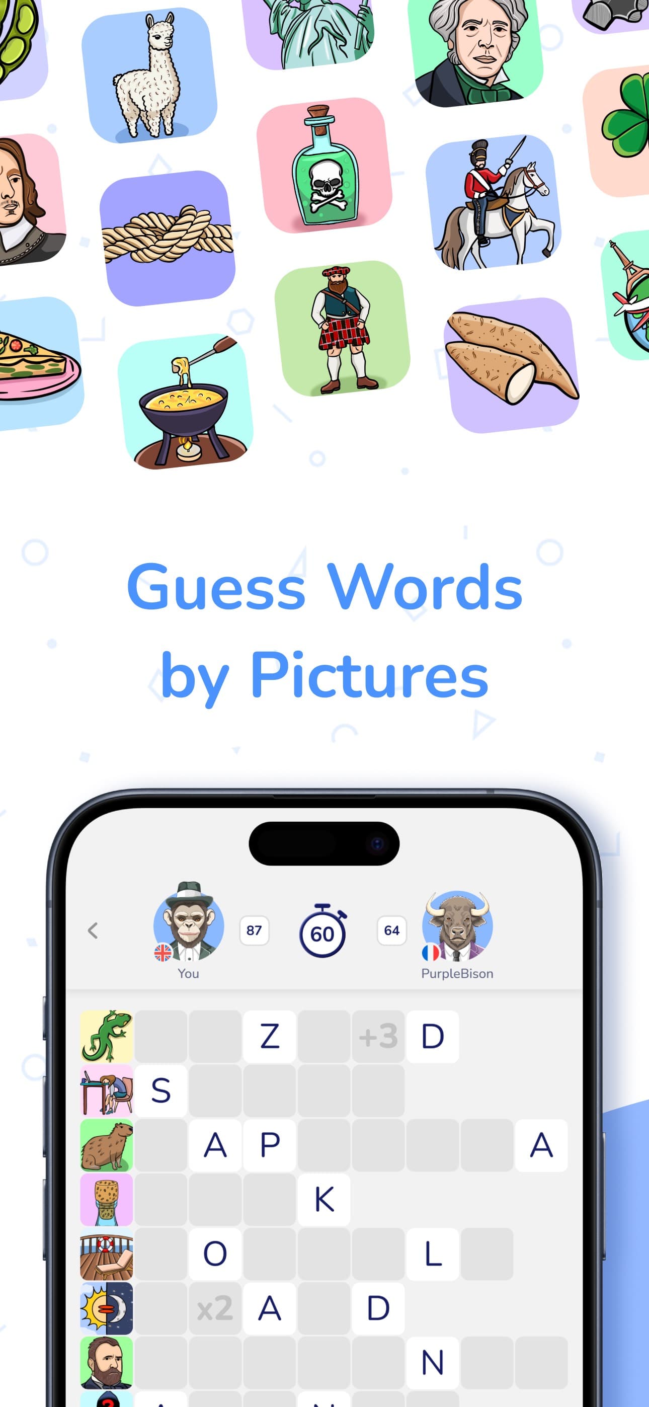 WordPix－Crossword Puzzle Game screenshot 1 - screenshot