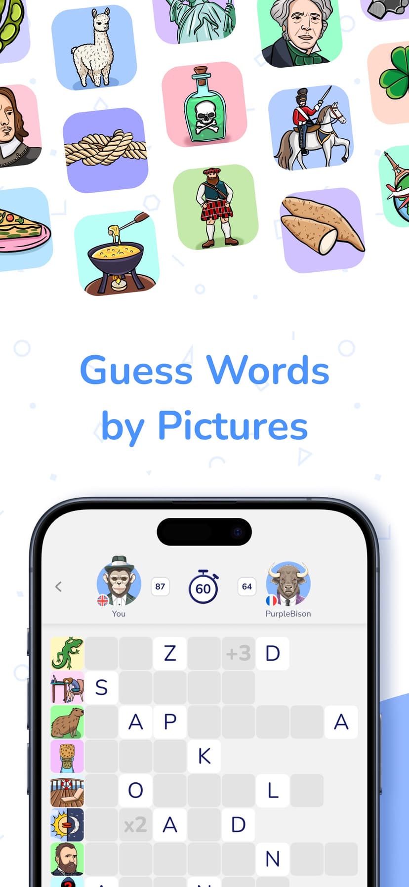 WordPix－Crossword Puzzle Game screenshot 1 - screenshot