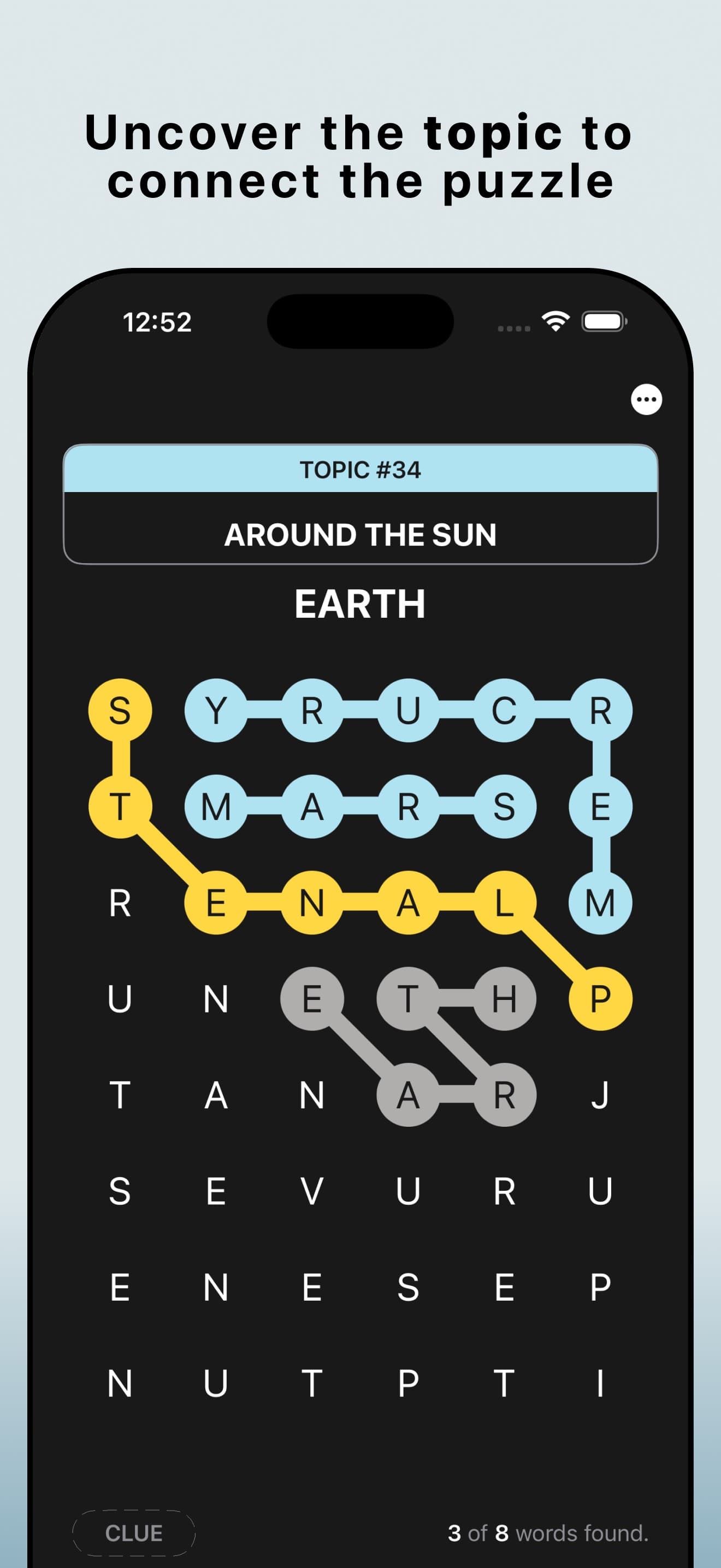 Topics: Hidden Word Search! screenshot 1 - screenshot