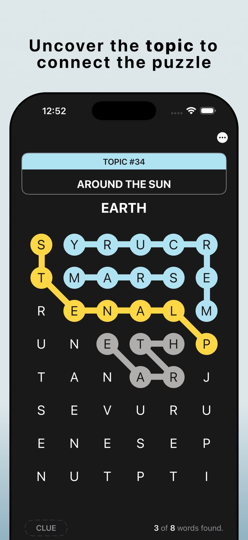 Topics: Hidden Word Search! screenshot 1 - screenshot