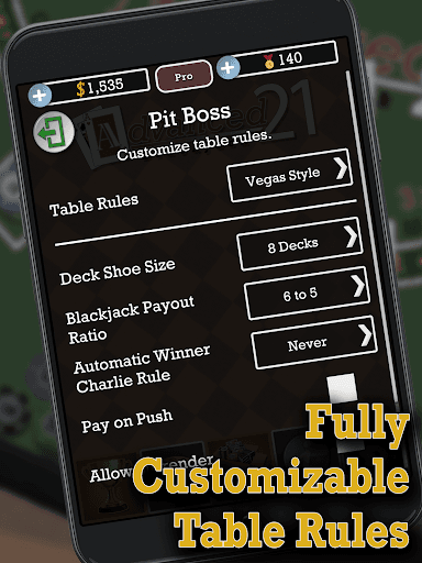 Advanced 21 Blackjack screenshot 12 - screenshot