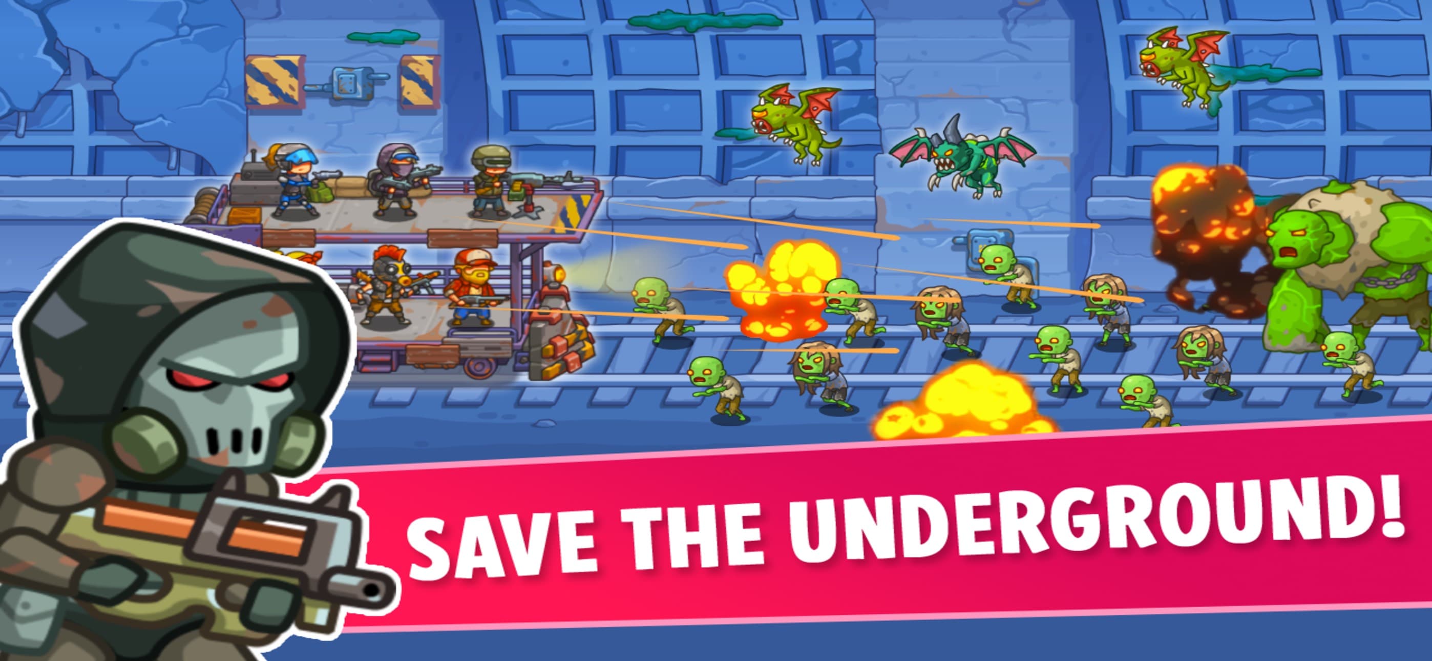 Tower Train: Zombie Defense 2D screenshot 3 - screenshot