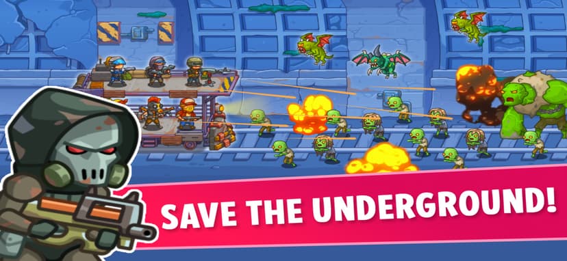 Tower Train: Zombie Defense 2D screenshot 3 - screenshot