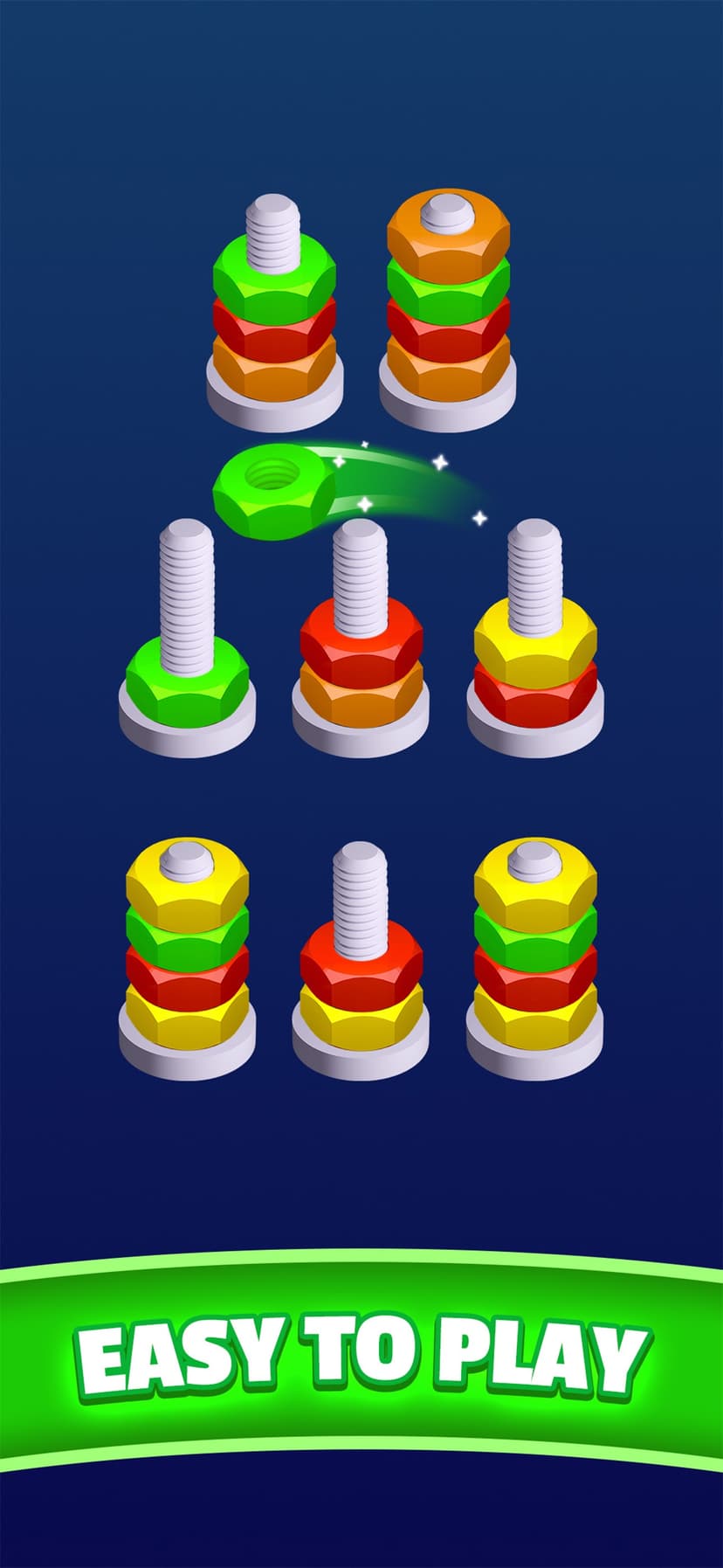 Nut Sort :Color Sorting Match screenshot 2 - screenshot