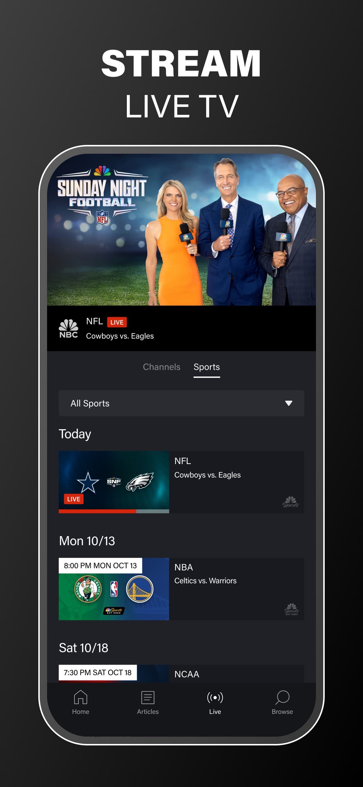 NBC Sports screenshot 2 - screenshot