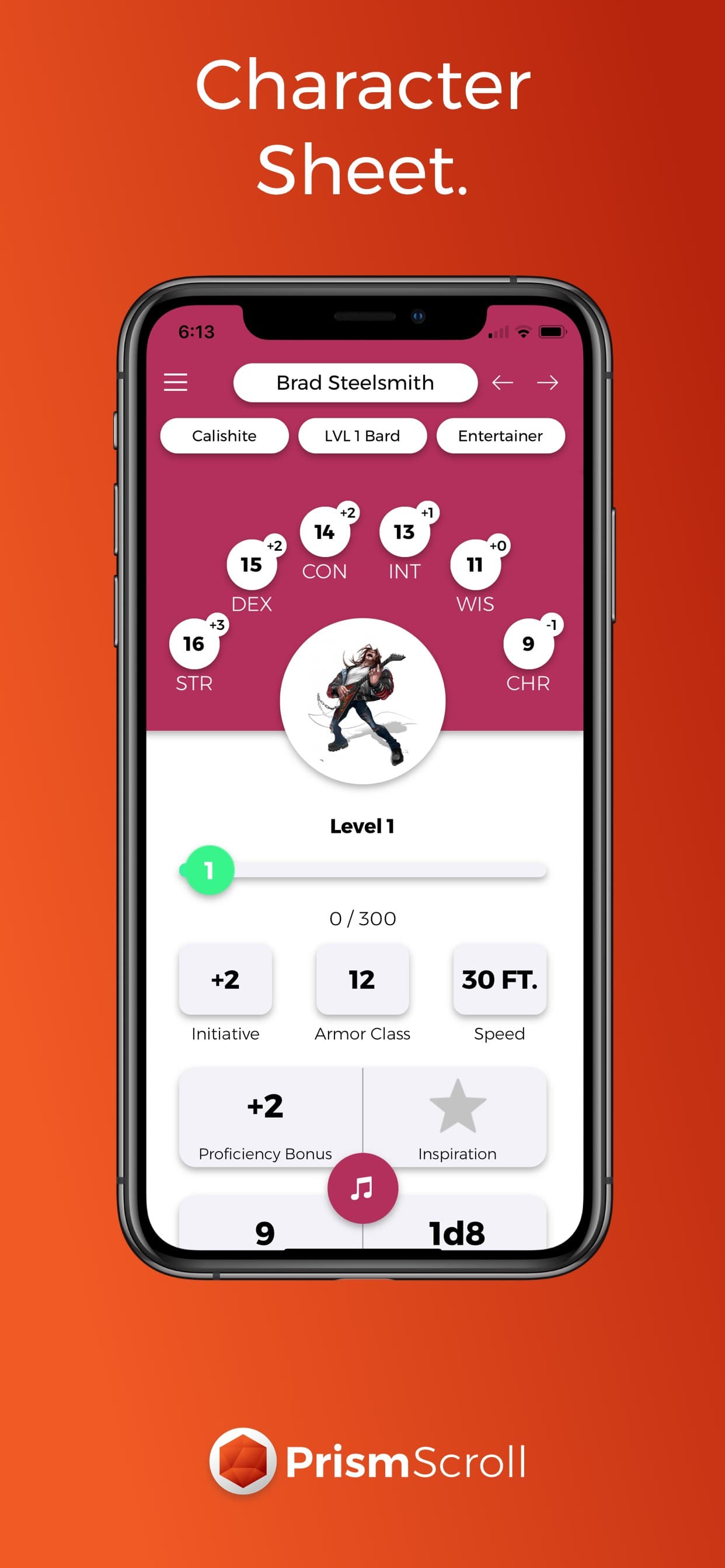 PrismScroll - Character Sheet screenshot 2 - screenshot