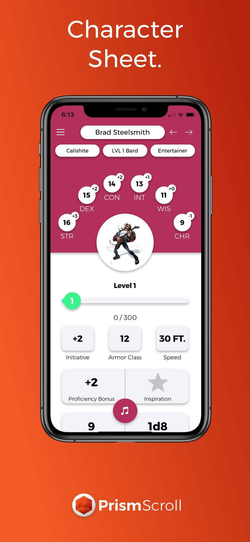PrismScroll - Character Sheet screenshot 2 - screenshot