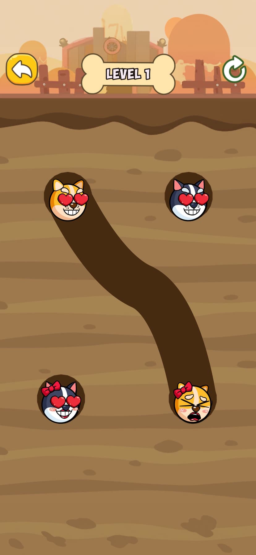 Doge Puzzle: Draw Love Lines screenshot 1 - screenshot