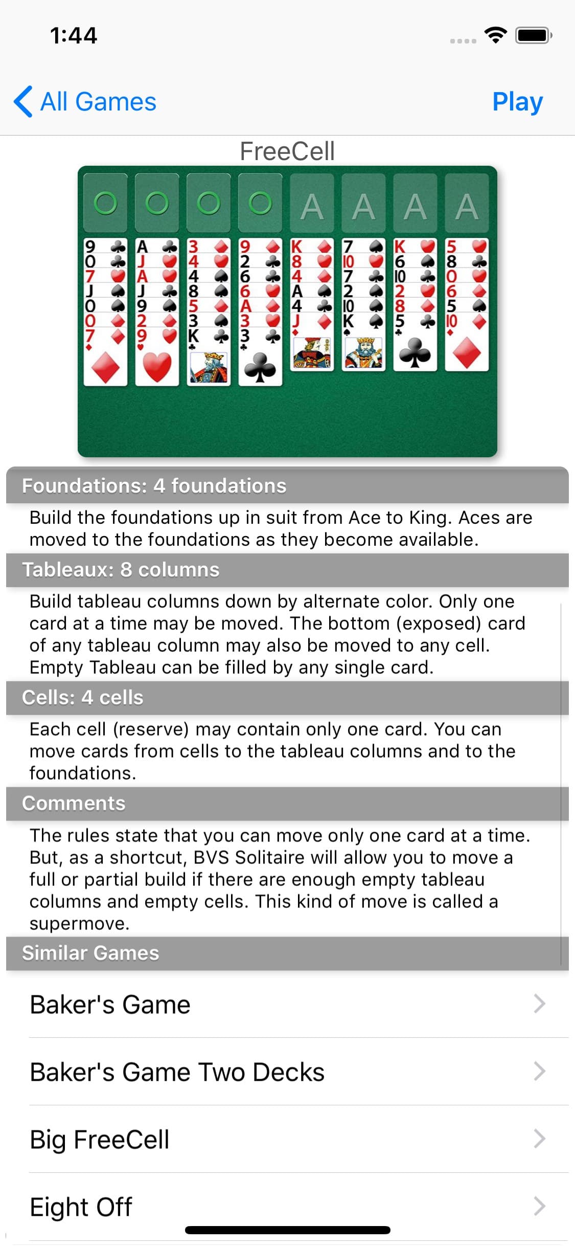 BVS Solitaire Collection screenshot 4 - screenshot