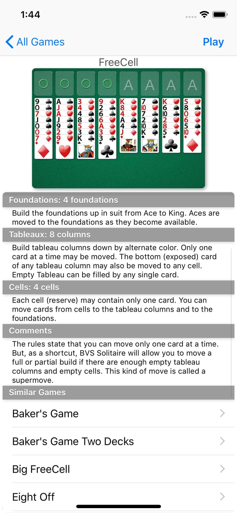 BVS Solitaire Collection screenshot 4 - screenshot