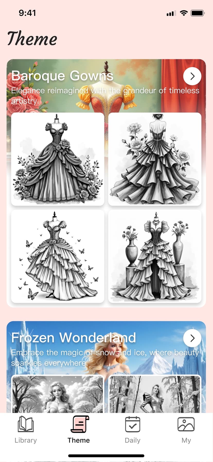 Princess Dress Coloring Book screenshot 9 - screenshot
