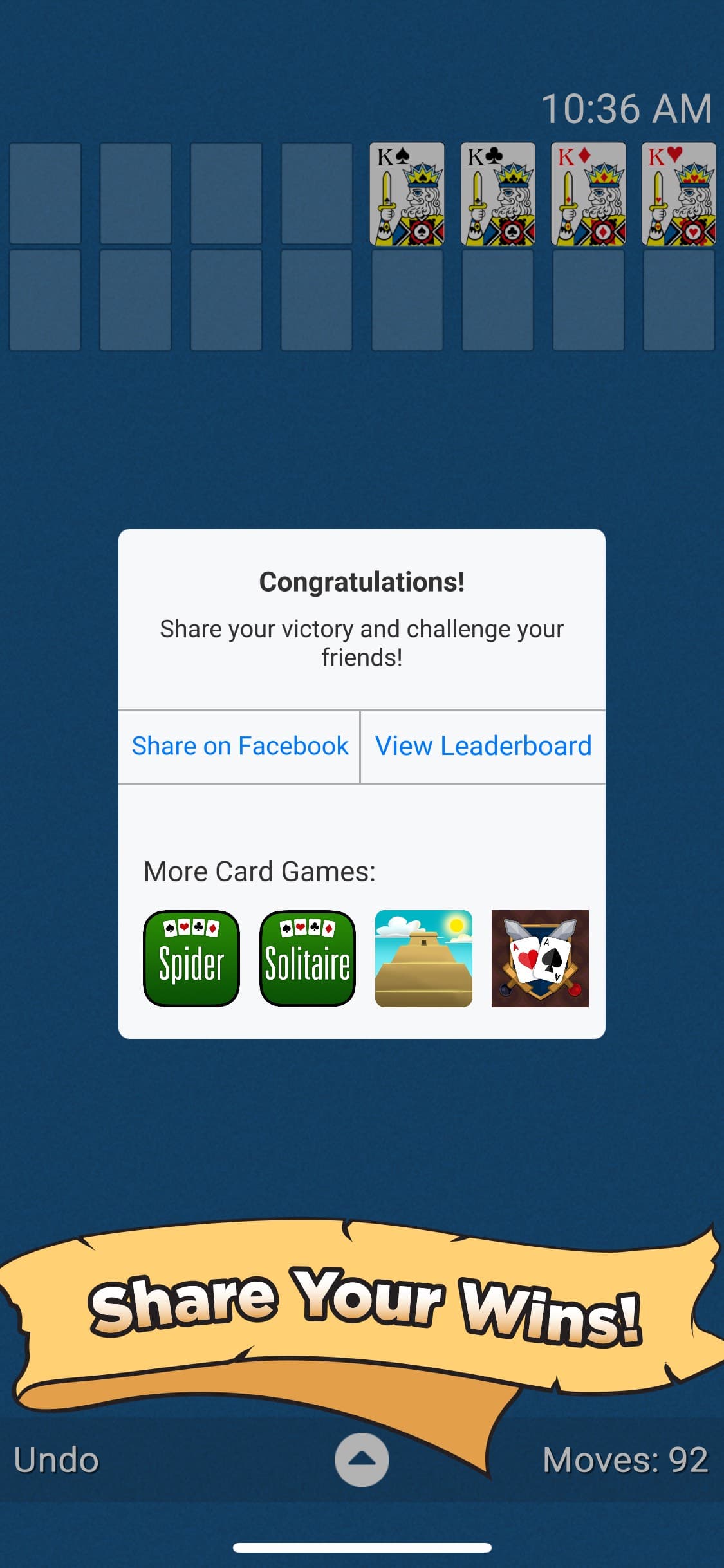 Free Cell Classic screenshot 4 - screenshot