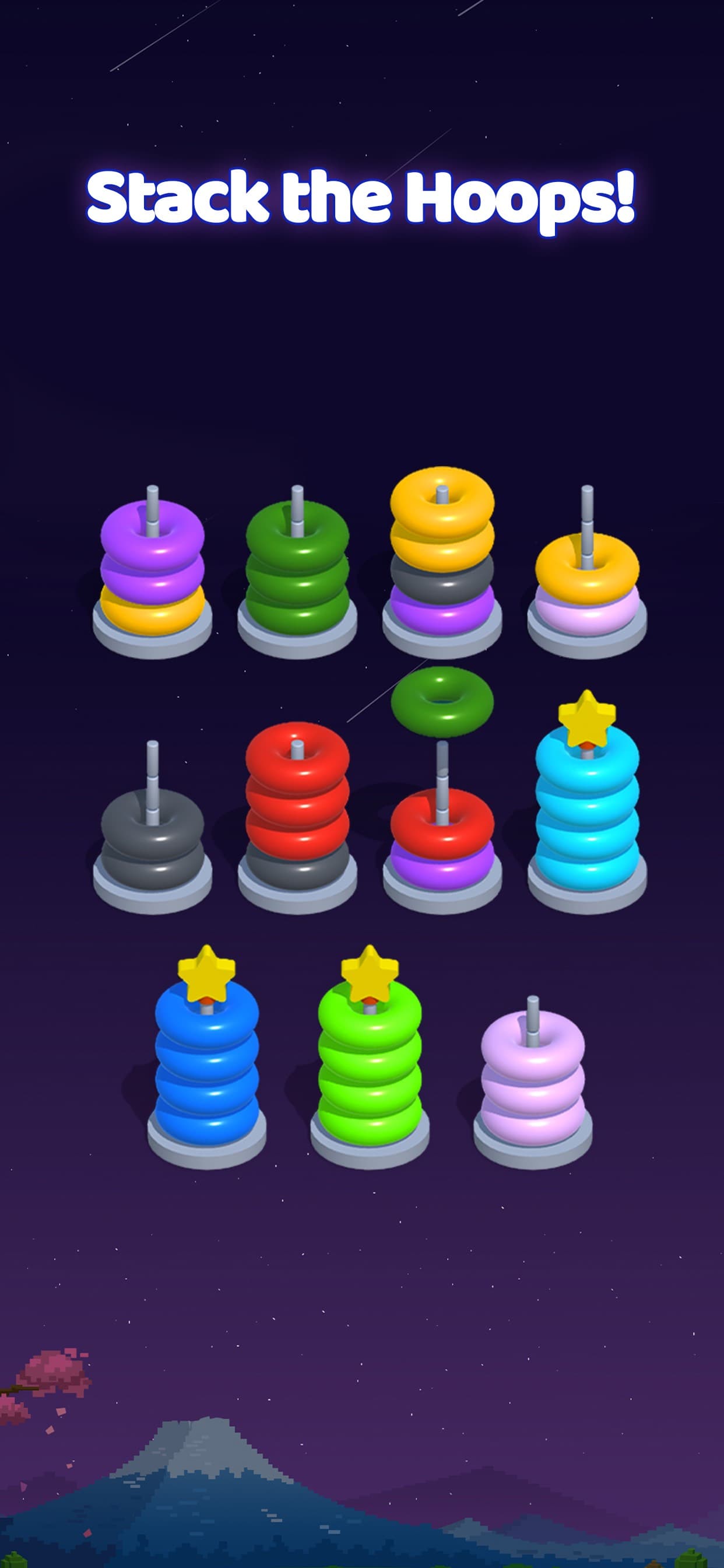 Hoop Sort - Color Ring Puzzle screenshot 1 - screenshot