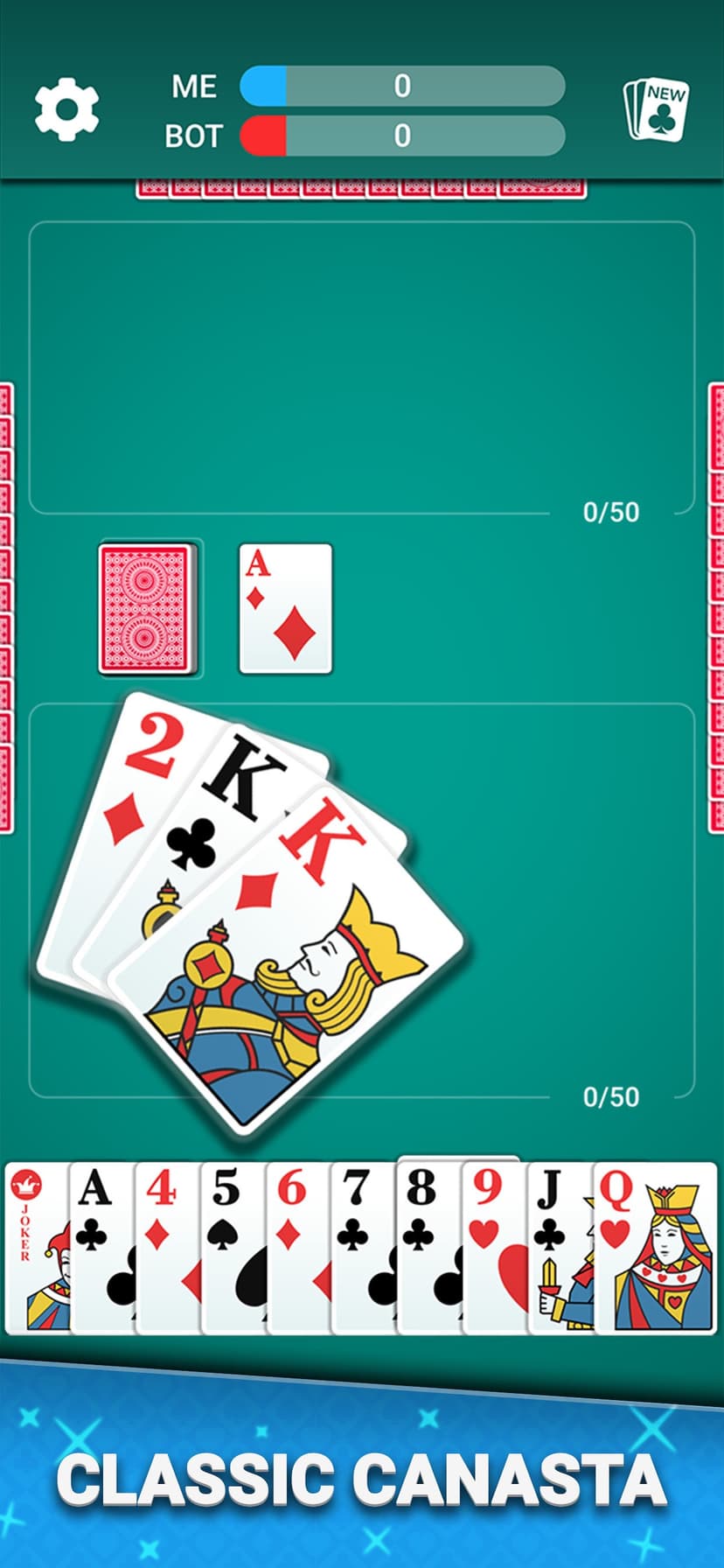 Canasta Classic Card Game screenshot 1 - screenshot