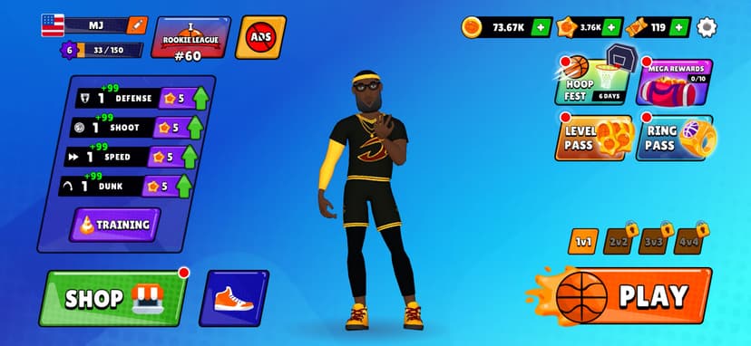 Basketball Superstars screenshot 1 - screenshot