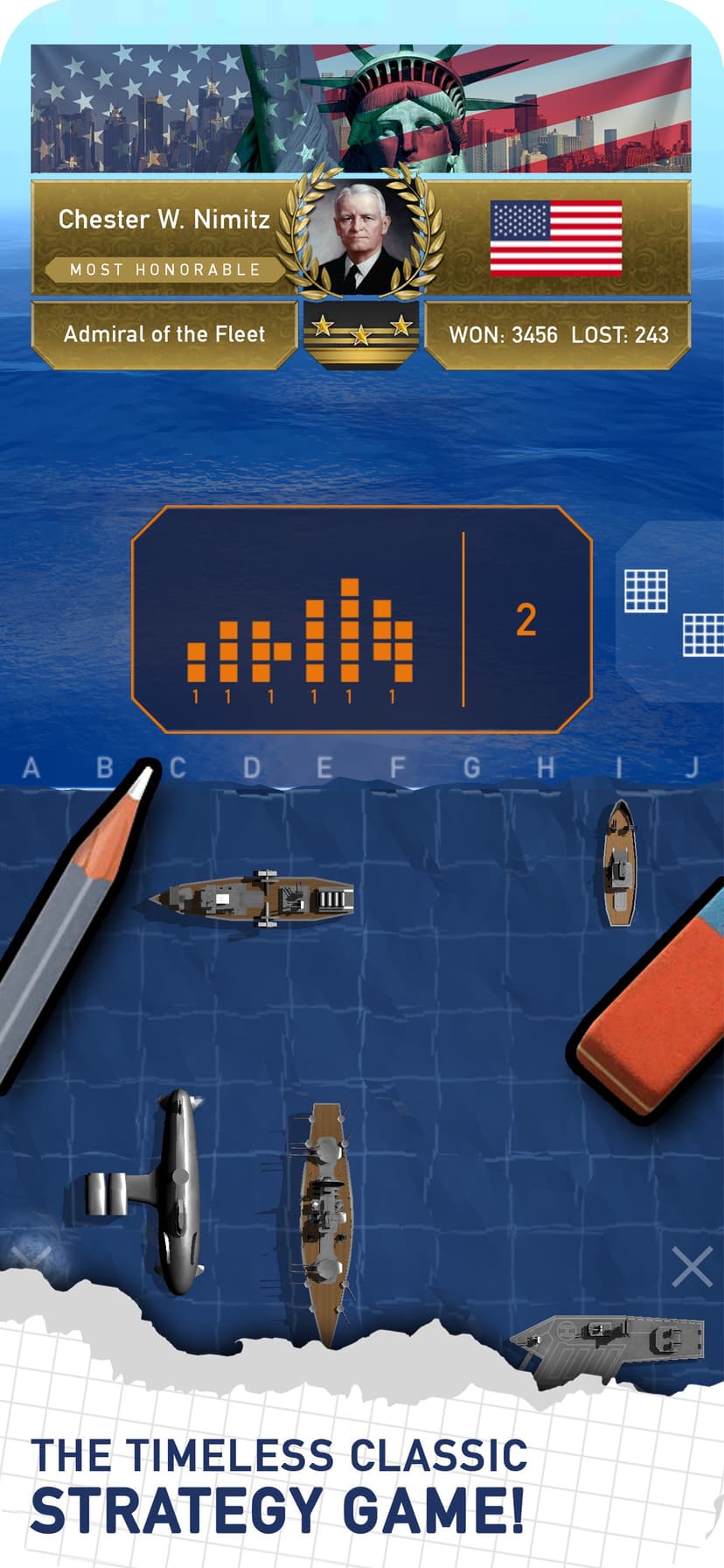 Fleet Battle: Sea Battle game screenshot 1 - screenshot