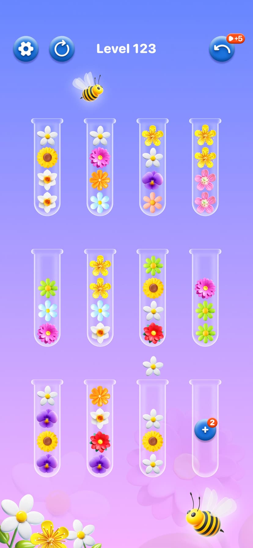 Blossom Sorting: sort puzzle screenshot 1 - screenshot