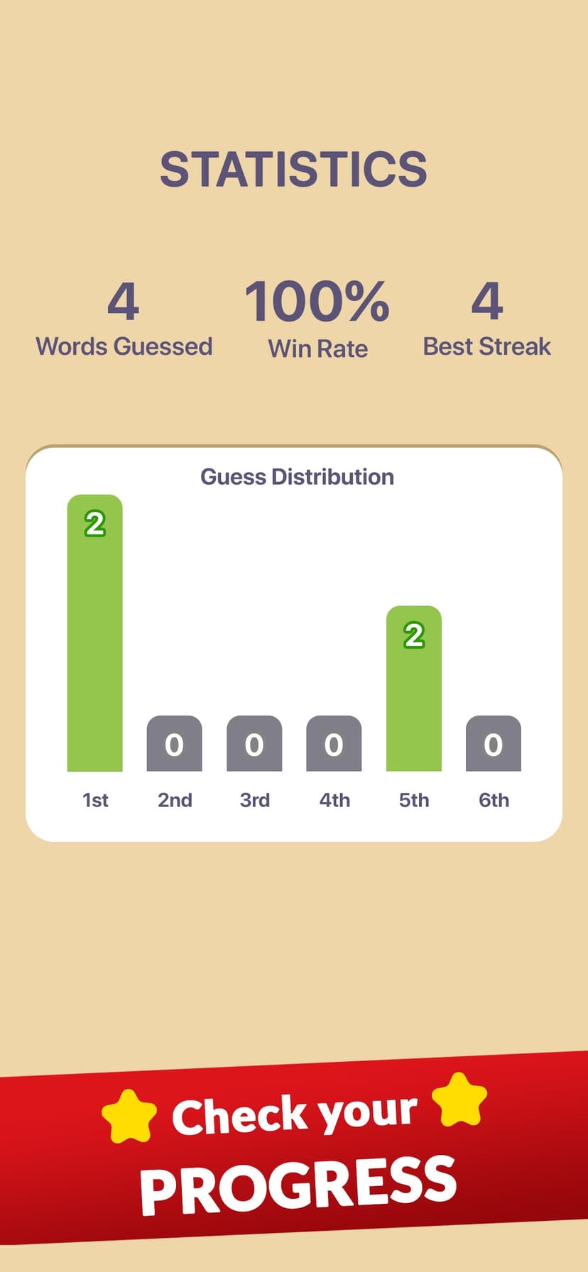 Word guess: A daily word game screenshot 4 - screenshot