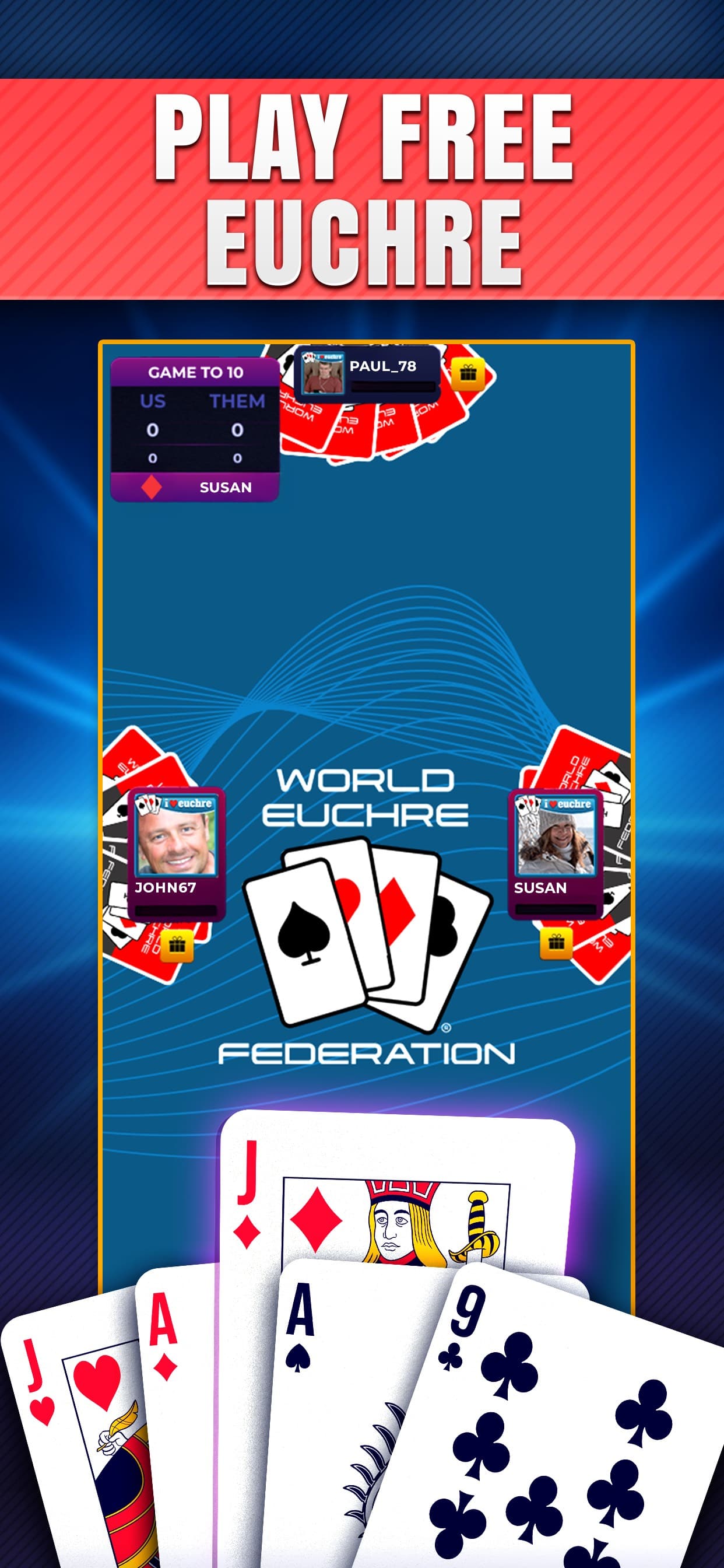 Euchre.com - Euchre Online screenshot 1 - screenshot
