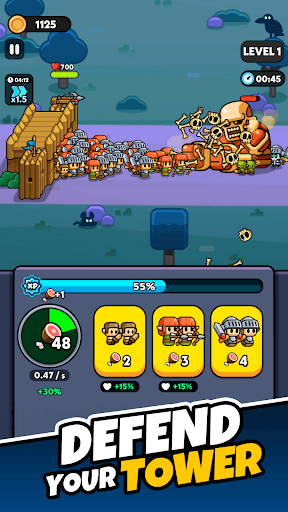Tiny Warriors Rush - Idle TD screenshot 1 - screenshot