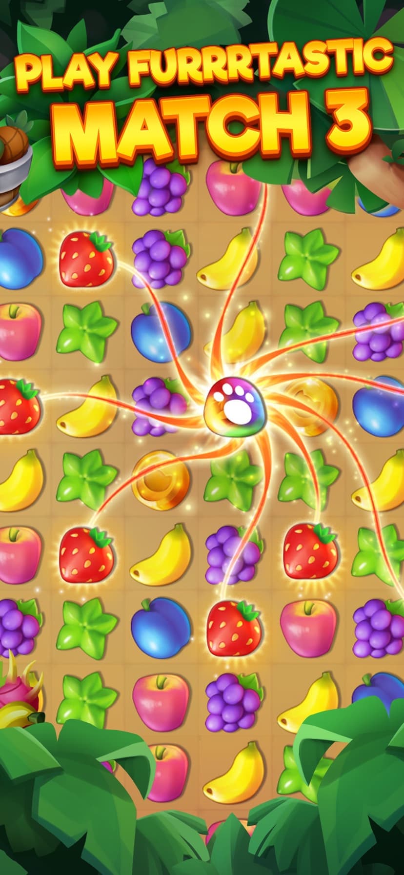 Tropicats: Match 3 Puzzle Game screenshot 1 - screenshot