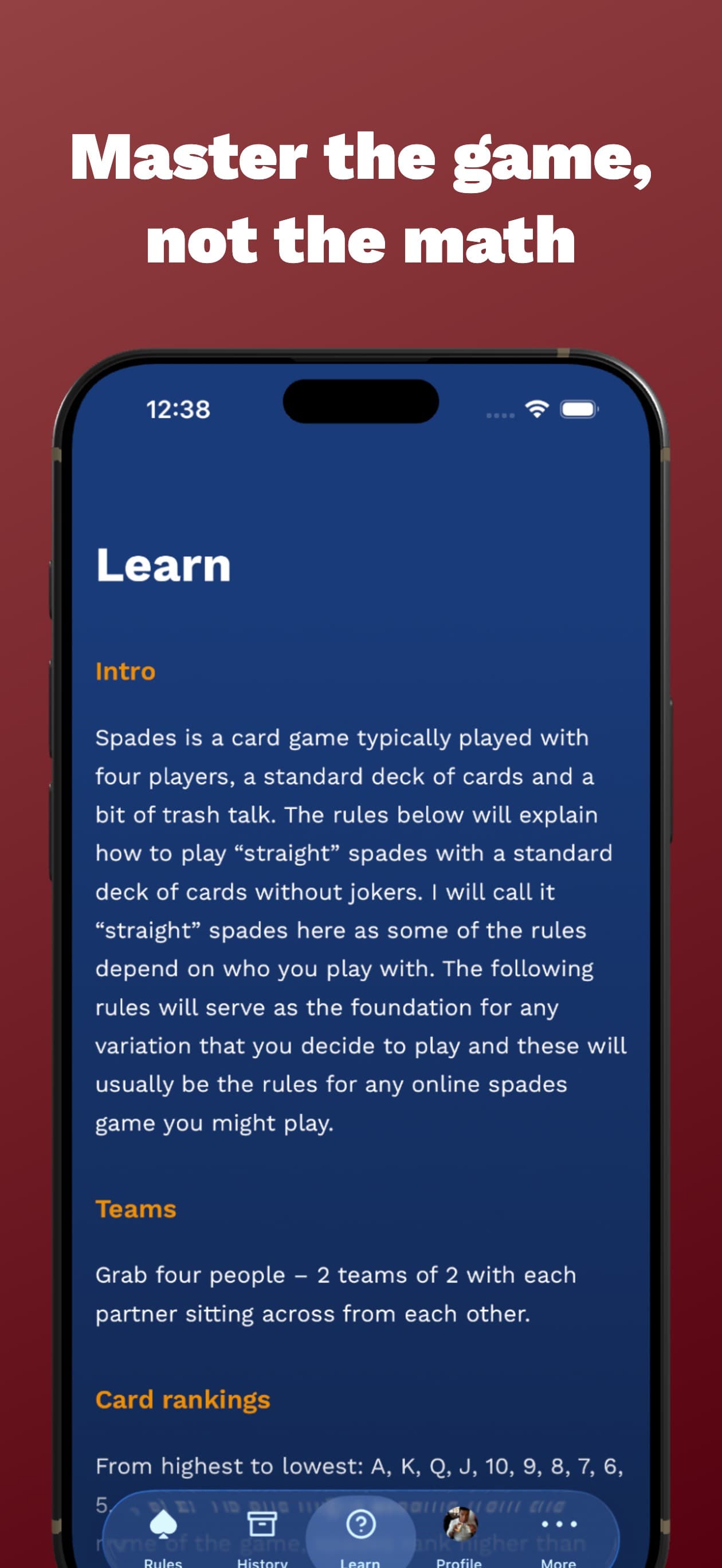 Bookbag: Spades Scorekeeper screenshot 4 - screenshot