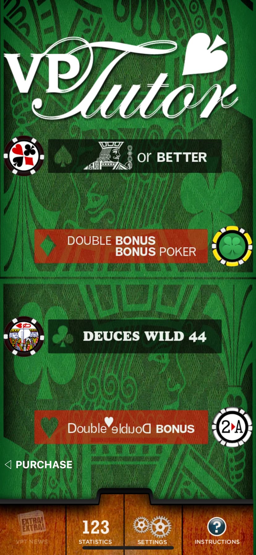 Video Poker Tutor screenshot 1 - screenshot