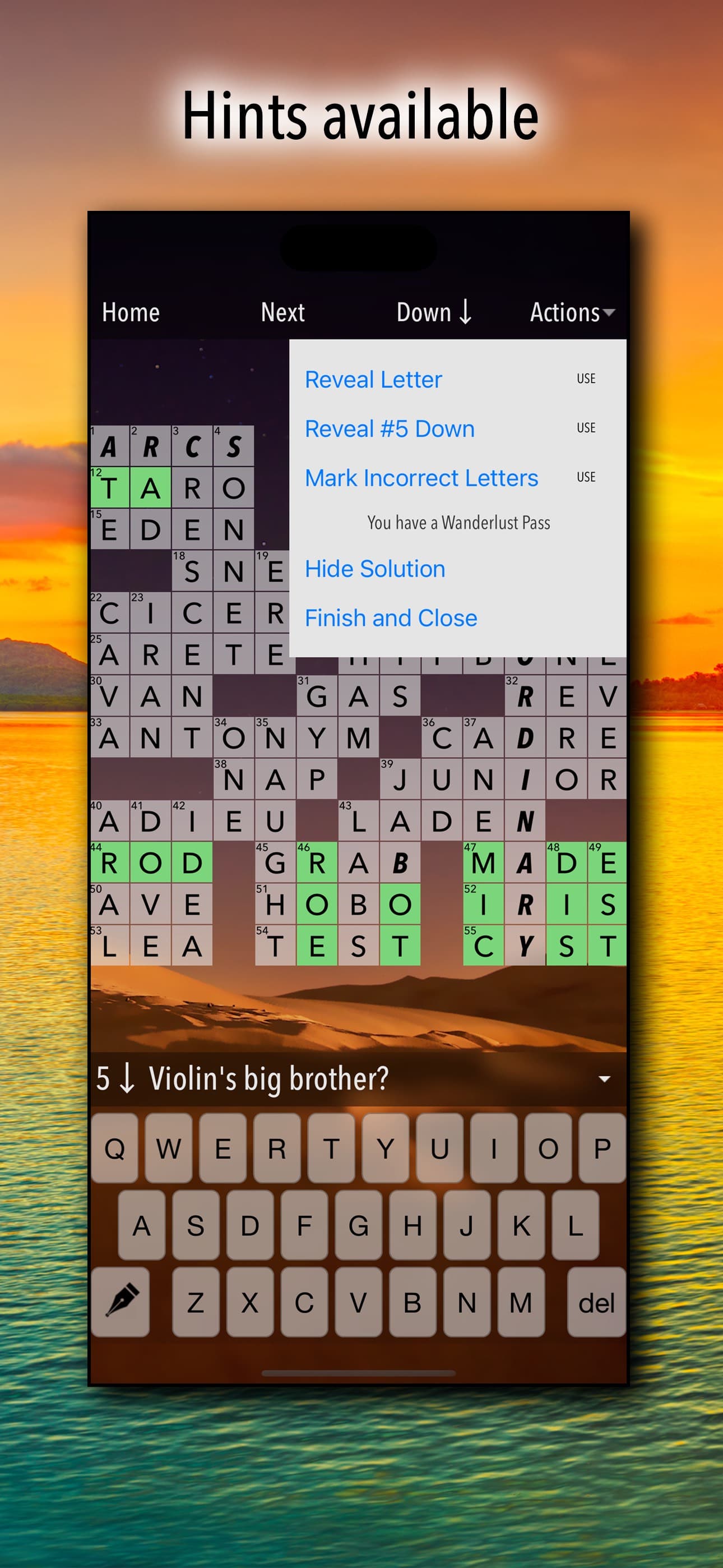 Crossword Puzzles! screenshot 5 - screenshot