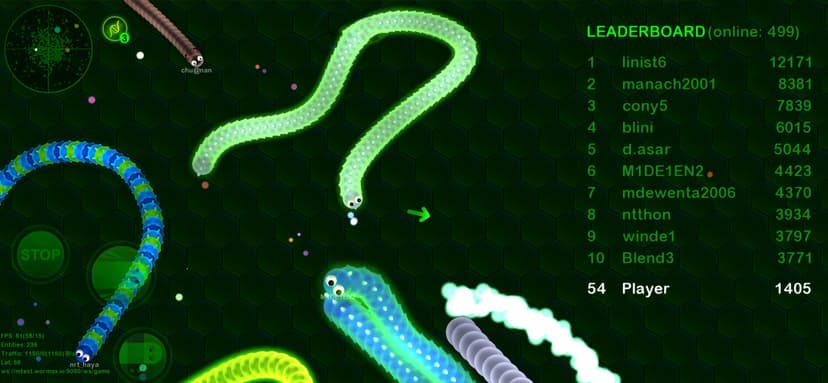 Wormax.io screenshot 6 - screenshot