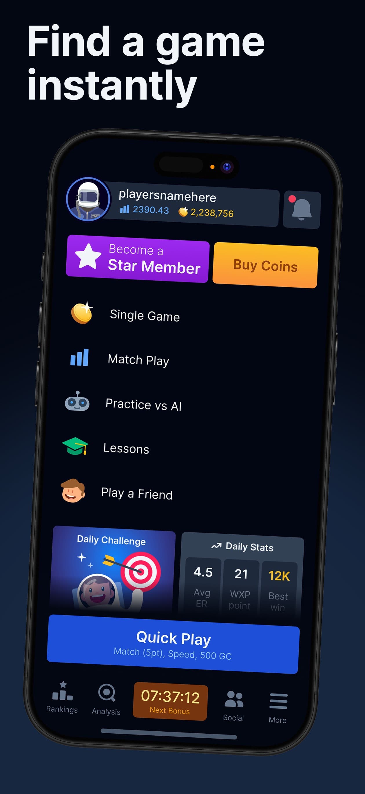 Backgammon Galaxy: Play Online screenshot 1 - screenshot