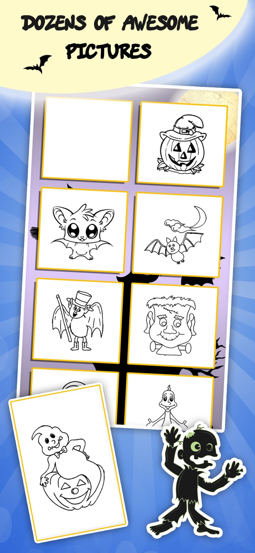 Coloring book : Draw Halloween screenshot 3 - screenshot