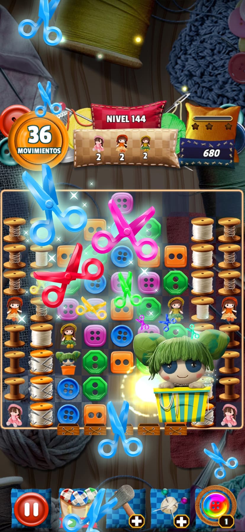 Button Eyed Rag Doll Match 3 screenshot 7 - screenshot