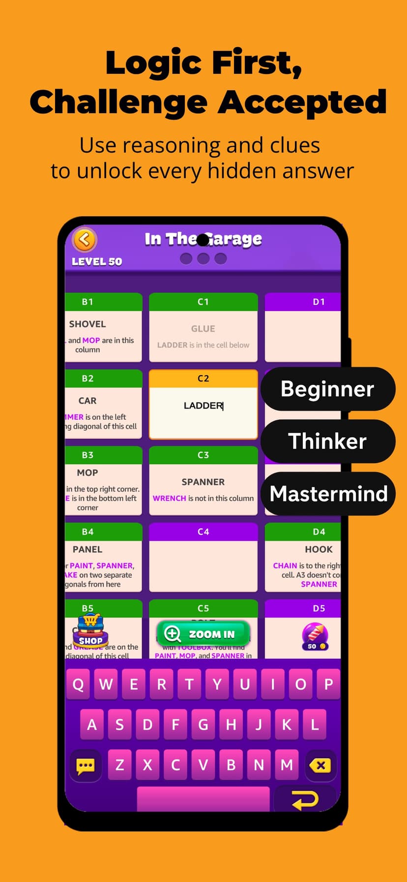 Crossword - Word Hike screenshot 1 - screenshot