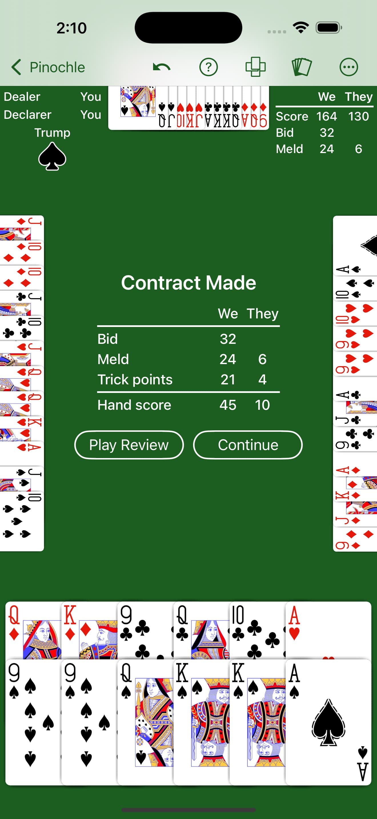 Pinochle - Expert AI screenshot 3 - screenshot