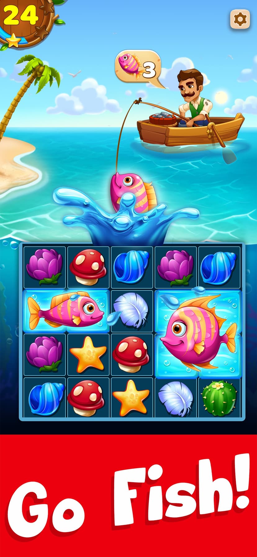 Tropic Trouble Match 3 Builder screenshot 1 - screenshot