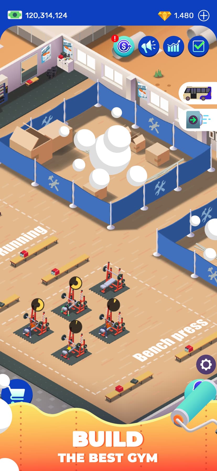 Idle Fitness Gym Tycoon - Game screenshot 5 - screenshot