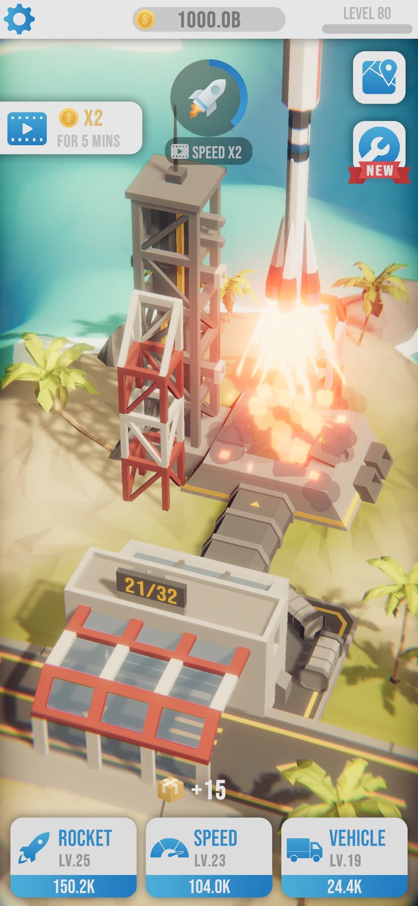 Idle Rocket Launch screenshot 1 - screenshot