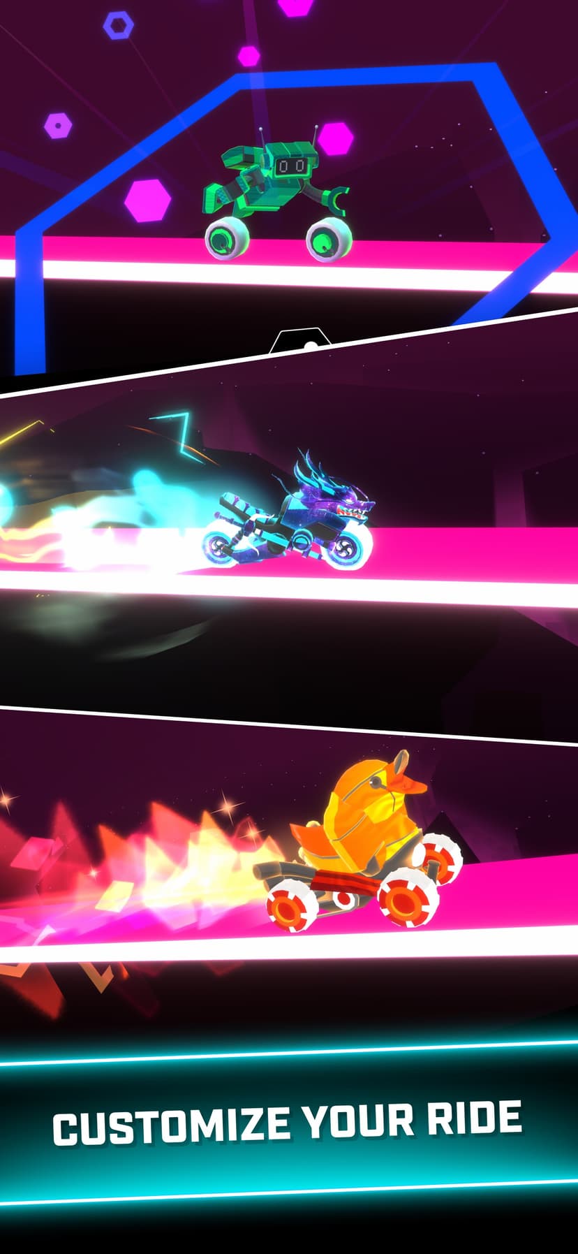 Rider Worlds - Neon Bike Races screenshot 6 - screenshot