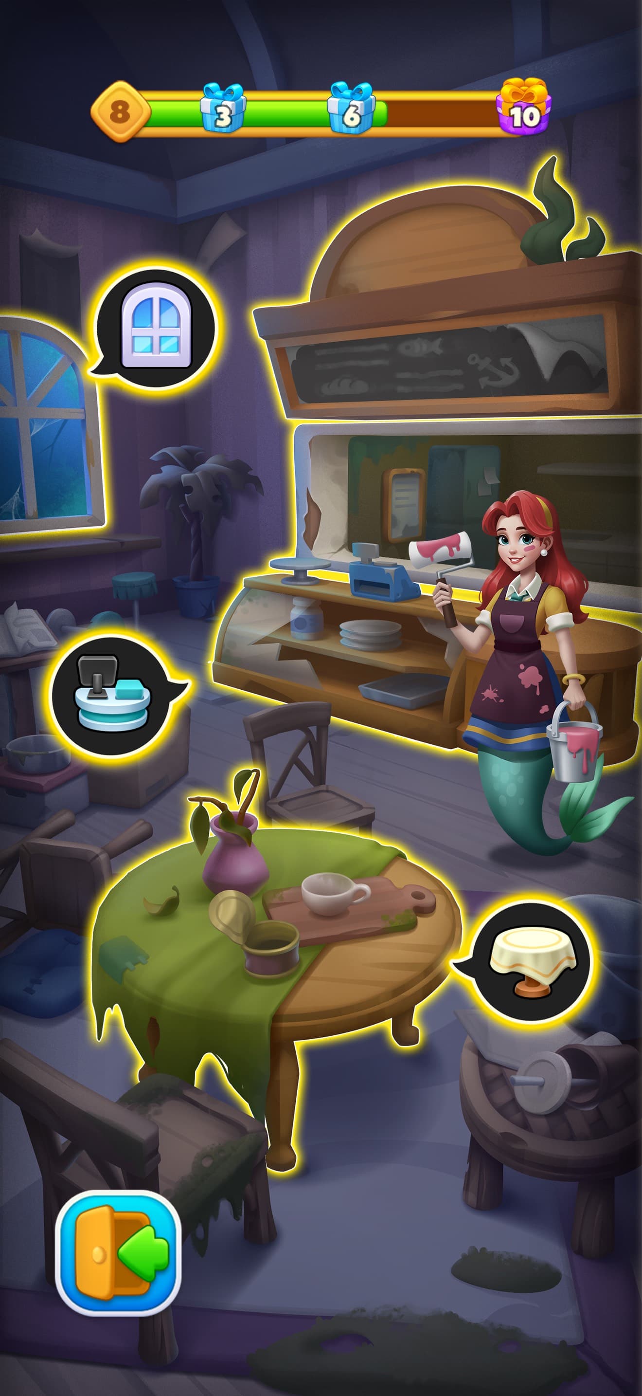 Merge Ocean - Cooking & Decor screenshot 4 - screenshot