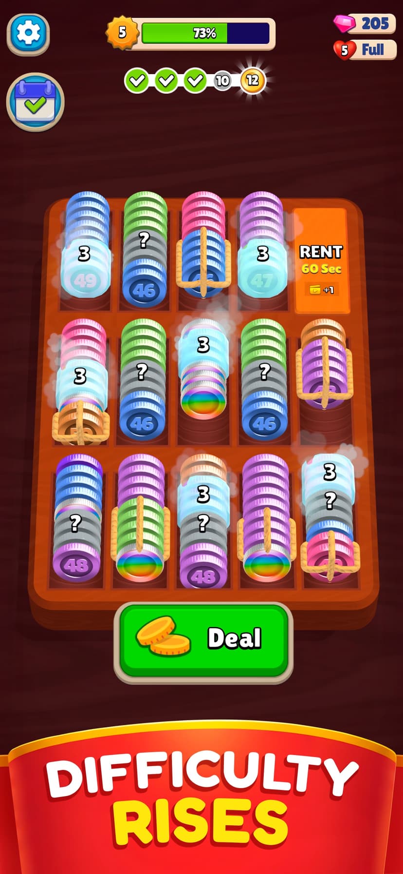 Pocket Sort: Coin Merge Puzzle screenshot 6 - screenshot
