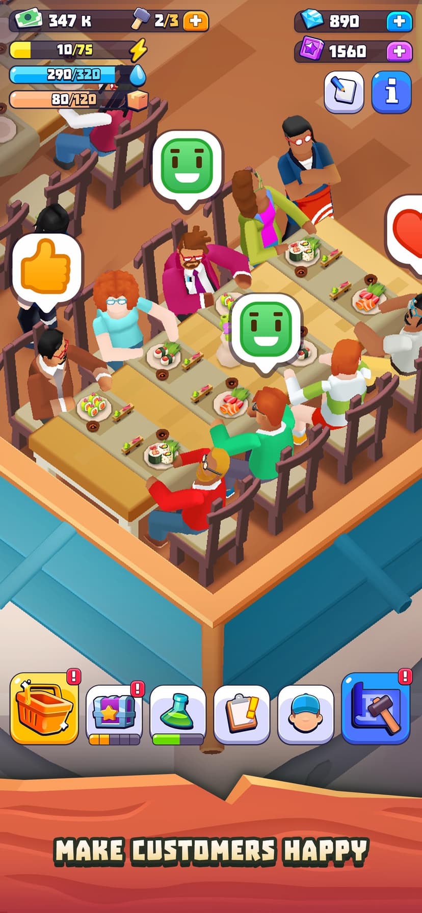 Sushi Empire Tycoon—Idle Game screenshot 4 - screenshot