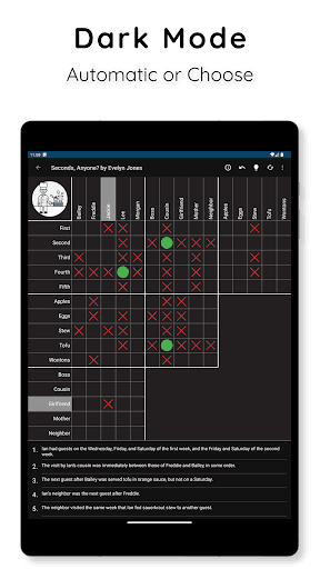 HARD Penny Dell Logic Problems screenshot 12 - screenshot