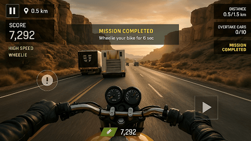 Real Moto Rider: Traffic Race screenshot 4 - screenshot